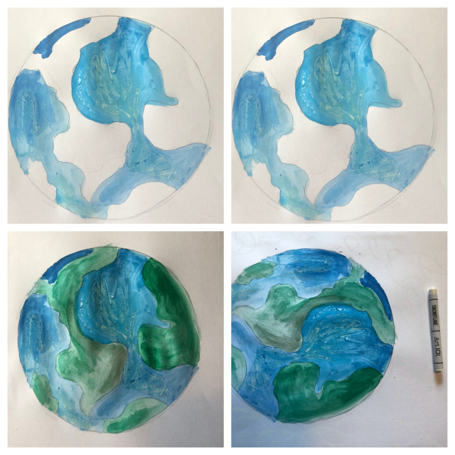 planet earth painting